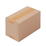 thumbnail of 500 x Faltkarton (240 x 130 x 130 mm) stabil 1-wellig Versandkarton Päckchen DHL Hermes Schachtel Box Paket braun BB-Verpackungen