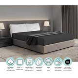 thumbnail of DoubleDry Hoeslaken 90 x 200 cm - 100% katoen - antraciet