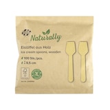thumbnail of NATURALLY Eislöffel aus Holz, 9.5cm, 100 Stk.