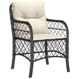 thumbnail of vidaXL 3-tlg. Bistro-Set mit Kissen Schwarz Poly Rattan