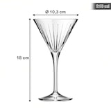 thumbnail of Coffret de 6 verres à martini de 21 cl