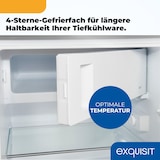 thumbnail of Exquisit Kühlschrank mit Gefrierfach, 120 Liter, 4-Sterne-Gefrierfach, Kühlschrank freistehend, KS516-4-H-010D weiss