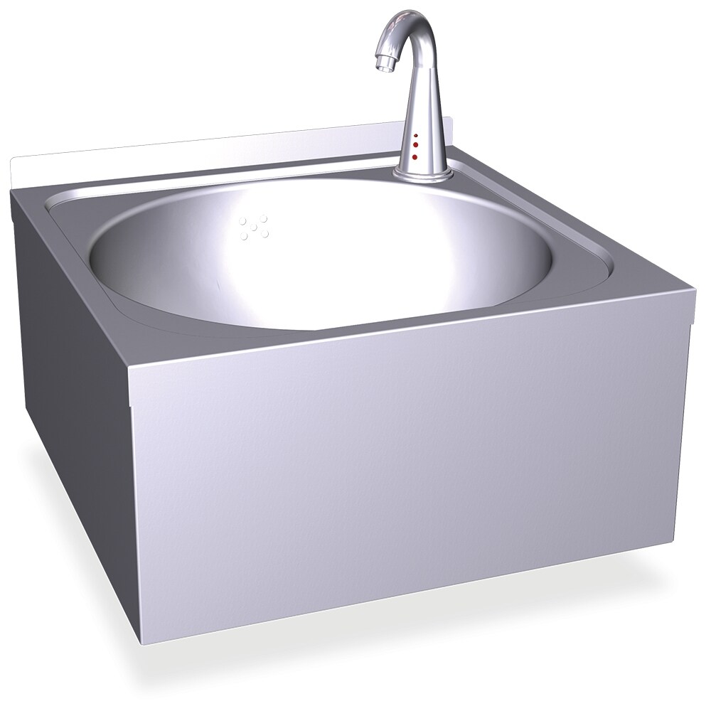 COMERCIAL ALFER - Lavamanos mural electrónico agua fría y caliente. Modelo 061210