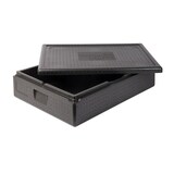 thumbnail of Thermo Future Box, Allround 60 x 40, Isolierbox schwarz mit Deckel, 120 mm tief, 32 Liter, robust, nachhaltig aus EPP