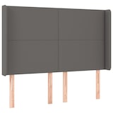 thumbnail of vidaXL LED Kopfteil Grau 147x16x118/128 cm Kunstleder
