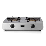 thumbnail of Placa de gás Orbegozo FO 2710, gás butano ou propano, 2 queimadores de tripla coroa, ignição piezoeléctrica, gás ou gás propano