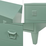 thumbnail of Helloshop26 - Praktische Metallkommode für Eingangsbereich Wohnzimmer oder Schlafzimmer mit 4 Schubladen Stahl 92 x 80 x 40 cm 03_0009308