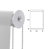 thumbnail of Rocada cortina enrollable 180cm largo x 260cm alto  - cortina color blanco perla con mecánico blanco