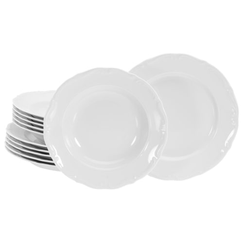 CreaTable Maria Theresia Weiss Tafelservice 12-tlg Porzellan