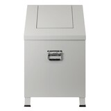 thumbnail of PROREGAL Sicherheits-Putzwollkasten mit selbstschließendem Schwingdeckel | HxBxT 68x40x40cm | Lichtgrau