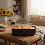 thumbnail of Mamù Rechthoekige Bakvorm, Lasagnevorm, Anti-aanbaklaag, Aluminium, 7 Lagen, PFOA-vrij, Krasbestendig, 25x18 cm