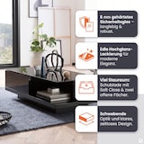 thumbnail of SalesFever Couchtisch rechteckig | mit Schublade | MDF-Holz | B 120 x T 60 x H 36 cm | schwarz