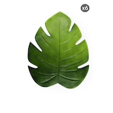 thumbnail of Excelsa set 6 tovagliette Tropical plastica 46,5x37 cm verde