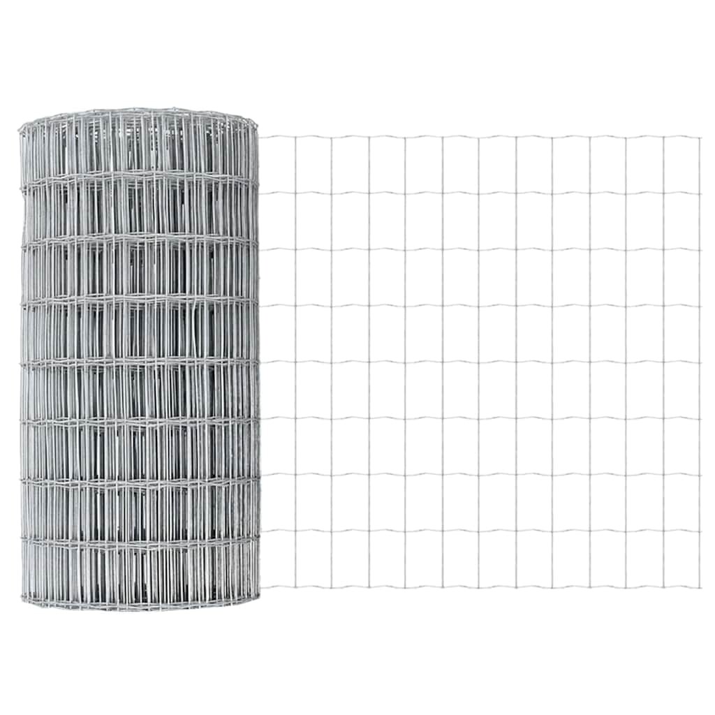 vidaXL Eurozaun 0,4 x 10 m PVC-beschichtetes Eisen