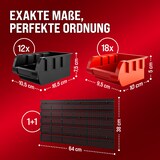 thumbnail of Deuba Wandregal mit Stapelboxen 32 tlg.