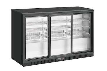METRO PROFESSIONAL Frigorífico de bar GBC3103, 135 x 52 x 86.5 cm, 308 L, preto