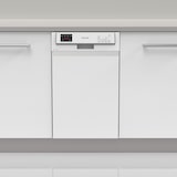 thumbnail of Sharp teilintegrierbarer Geschirrspüler (45 cm), QW-HS12S47EW-DE, 10 Maßgedecke, Edelstahl