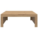 thumbnail of Table basse chêne artisanal 100x100x35 cm bois d'ingénierie Modèle Fusion Prestige