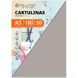 thumbnail of Pack 50 Cartulina A3 180g, Color Gris para Manualidades, Diseños Creativos y Proyectos de Arte · Ofituria