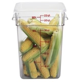 thumbnail of CAMBRO - 22SFSCW-135 - Contenitore quadrato 20,8 L - 25,6 x 31 x 40 cm - Trasparente (Coperchio non incluso).