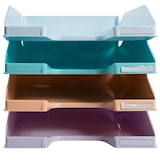 thumbnail of Exacompta 113296SETD Set mit 4 Briefablagen COMBO MIDI, Aquarel - Farben sortiert