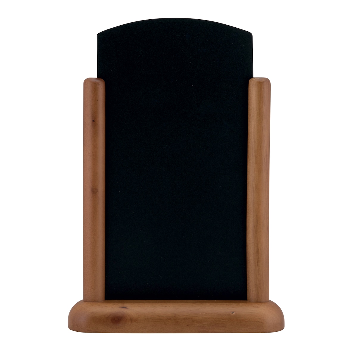 Securit® Quadro de mesa "Top" - Madeira com acabamento castanho escuro lacado