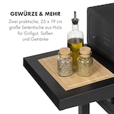 thumbnail of Meat Machine Holzkohlegrill BBQ 45x32,5cm Thermometer Bodenrollen Schwarz