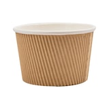 thumbnail of 500 Unités - Pots Double Paroi, Ondulé 500 Ml 280 + 250 + 18Pe G/M2 Ø11,5/8,8X7,5 Cm Marron Carton - Garcia de Pou