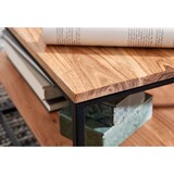 thumbnail of Couchtisch 60x60x41 cm Massivholz Metall Sofatisch Wohnzimmertisch Akazie, Stubentisch Industrial mit Stauraum, Holztisch Quadratisch Kaffeetisch