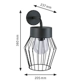 thumbnail of Paulmann Applique d'extérieur Lanka  résistant à l'eau de mer IP44  205x237mm  max. 40W  230V  Anthracite Aluminium 94736