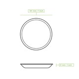 thumbnail of BIOZOYG 25 Stück Einwegteller Ø 18cm Palmblatt-Teller, rund, biologisch abbaubar, umweltfreundlich, kompostierbar, wiederverwertbar, Wegwerfteller