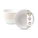 thumbnail of BIOZOYG 600 Stück Schale aus Zuckerrohr 500ml - Einwegschale für Salate, Bowls, Suppen, Eintöpfe - Runde Zuckerrohrschale - biologisch abbaubar