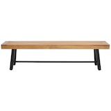 thumbnail of METRO PROFESSIONAL Conjunto de mesa e bancos de exterior Picada 3 peças, 1 mesa 220 x 70 cm, 2 bancos 180 x 31 cm, castanho natural