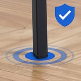 thumbnail of Taburete de Bar Damaso Tela con Base de Cuatro Patas Azul/Negro