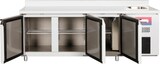 thumbnail of Gasfrit – Wandkühlbank mit Lüftung und integriertem Spülbecken, 3 Türen aus Stahl, 2000 x 600 x 850 + 100 mm, hohe Qualität