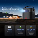 thumbnail of Mini Videoprojecteur Portable HD 1080P Batterie Intégrée 4K Supporté 240min YONIS