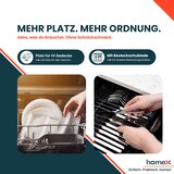 thumbnail of homeX Geschirrspüler 60 cm, Einbau Spülmaschine vollintegrierbar - 14 Maßgedecke, 8 Programme, AquaStop, DWFI601444C