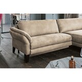 thumbnail of KAWOLA Sofa MALTA Ecksofa Stoff beige mit Kopfstütze Recamiere rechts