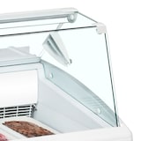 thumbnail of Refrigerador de sorvetes TEFCOLD ISETTA 4ST, aço e vidro, refrigeração profissional, branco
