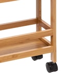 thumbnail of WellHome - Carrito Auxiliar de Bambú con Ruedas 36x15x74,5cm, 3 Niveles