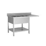 thumbnail of Skyrainbow Spülcenter aus Edelstahl, zwei Becken links, 180 x 60