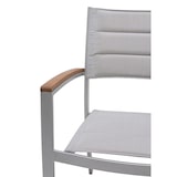 thumbnail of METRO PROFESSIONAL stapelstoel met armleuningen Lynx, aluminium/synthetische stof, zilver