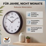 thumbnail of Monzana Funk Wanduhr Funkuhr 31cm Schwarz Weiß