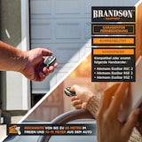 thumbnail of Brandson Garagentoröffner 433 MHz selbstlernend - Funk Fernbedienung kompatibel mit Hörmann Ecostar RSC 2, RSE 2, RSZ 1 - inkl. Batterie - Handsender