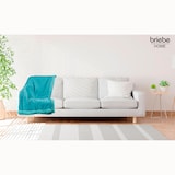 thumbnail of Briebe SC4212-2239 Manta de Sofa, Cobertor de Sedalina com Tela de Sherpa 130 x 160cm Quente, Grossa e Extra Macia, Azul Petróleo