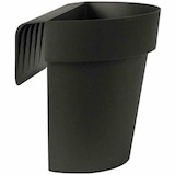 thumbnail of Balkon-Hängetopf UP, anthrazit Ø 25 cm,mit Wasserreservoir halbrund Anthrazit 25
