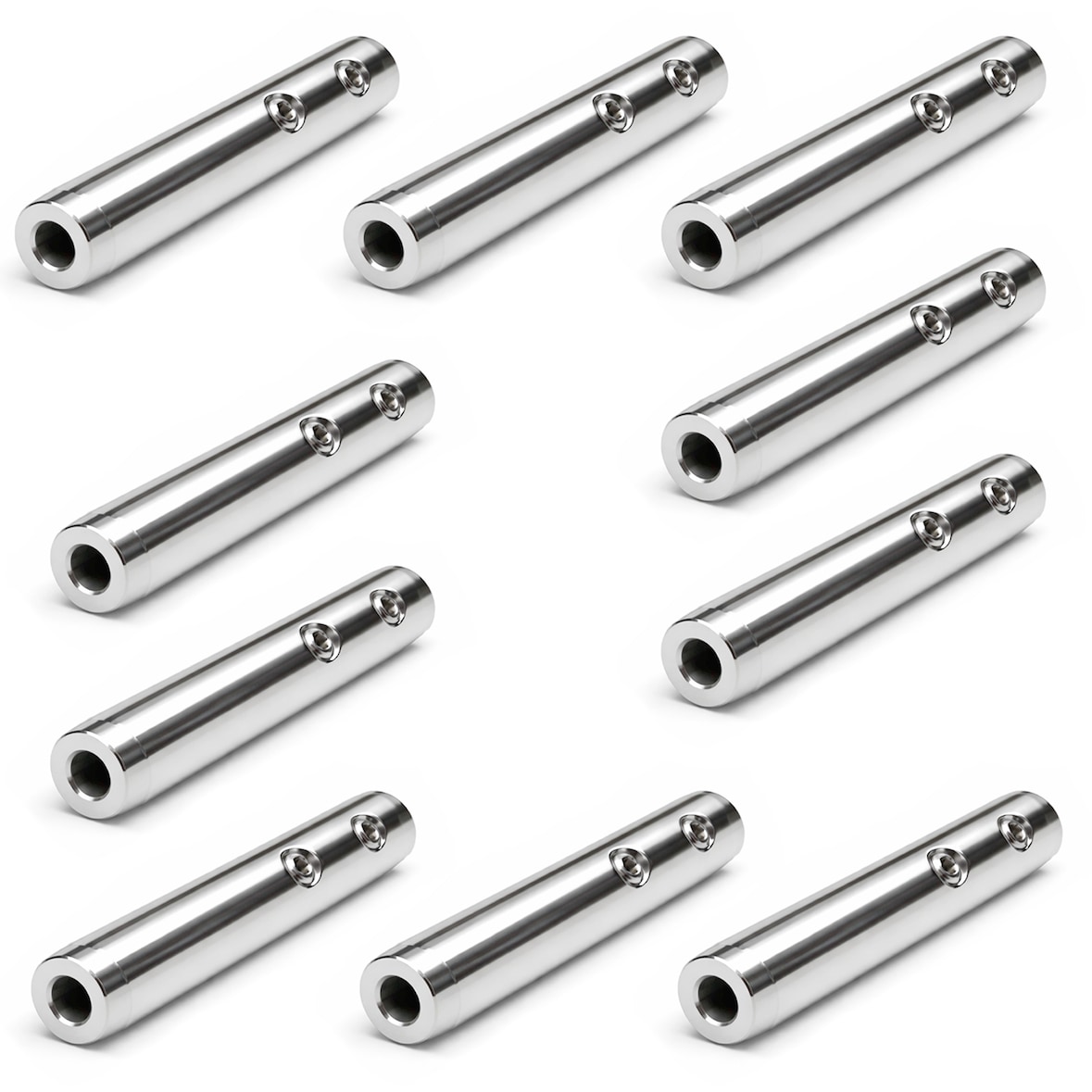 PRIOstahl Spannschraube Spannterminal - 10 Stück Seilspanner für Drahtseile 3-4mm aus Edelstahl V4A
