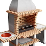 thumbnail of MF - Grillkamin Modell New Azores Plus XL (Grau, Orange - 210 x 81 x 250 cm) REF: 3509/5 - Für Außenbereich