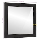 thumbnail of vidaXL Badspiegel 55x1x60 cm Glas und Massivholz Mango