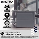 thumbnail of BISLEY Hängeregistraturschrank mit Schloss aus Metall in verkehrsweiß, 3 Schubladen, doppelbahnig - Hängeregisterschrank abschließbar,